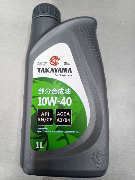 Масло моторное TAKAYAMA Mototec 7000 4T SAE 10W-40 API SN JASO MA-2 (1л) 1*12шт