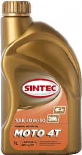 Масло мотор. SINTEC MOTO JASO 4Т API SL/CF (1л) 1*12шт Масло мотор. SINTEC MOTO JASO 4Т API SL/CF (1л) 1*12шт