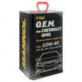 Масло мотор. 10W40 MANNOL 7702 O.E.M. for Chevrolet Opel API SL/CF ACEA A3/B3 (1л.) metal 1*12шт. Масло мотор. 10W40 MANNOL 7702 O.E.M. for Chevrolet Opel API SL/CF ACEA A3/B3 (1л.) metal 1*12шт.