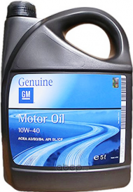 Масло мотор. 10W40 GM ACEA A3/B4, API CF/SL (5л) 1*4 шт. Масло мотор. 10W40 GM ACEA A3/B4, API CF/SL (5л) 1*4 шт.