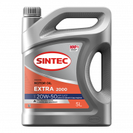 Масло мотор. SINTEC EXTRA LIFE 2000 SAE 20W50 API SJ/CF 5л (1*4шт) Масло мотор. SINTEC EXTRA LIFE 2000 SAE 20W50 API SJ/CF 5л (1*4шт)