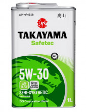 Масло мотор. 5W30 TAKAYAMA Safetec SL/CF 1л (1*12шт) Масло мотор. 5W30 TAKAYAMA Safetec SL/CF 1л (1*12шт)
