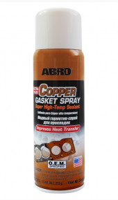 Герметик медный ABRO для прокладок спрей (255 гр.) 1*12 шт.(CG418R) Герметик медный ABRO для прокладок спрей (255 гр.) 1*12 шт.(CG418R)