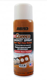 Герметик медный ABRO для прокладок спрей (255 гр.) 1*12 шт.(CG418R) Герметик медный ABRO для прокладок спрей (255 гр.) 1*12 шт.(CG418R)