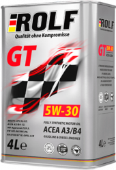 Масло мотор. ROLF GT SAE 5W30 ACEA A3/B4 АКЦИЯ 1л бесплатно (4 л) 1*4шт Масло мотор. ROLF GT SAE 5W30 ACEA A3/B4 АКЦИЯ 1л бесплатно (4 л) 1*4шт