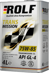 Масло трансм. ROLF Transmission SAE 75W85 API GL-4 (4л) 1*4шт Масло трансм. ROLF Transmission SAE 75W85 API GL-4 (4л) 1*4шт