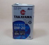 Масло моторное TAKAYAMA SAE 0W20 ILSAC GF-6А API SР (1л) 1*12шт Масло моторное TAKAYAMA SAE 0W20 ILSAC GF-6А API SР (1л) 1*12шт