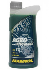 Масло мотор. 2-Takt MANNOL для двухтакт. двиг. с/х техники синтет. Agro for Husqvarna (1л.) 1*20шт. Масло мотор. 2-Takt MANNOL для двухтакт. двиг. с/х техники синтет. Agro for Husqvarna (1л.) 1*20шт.
