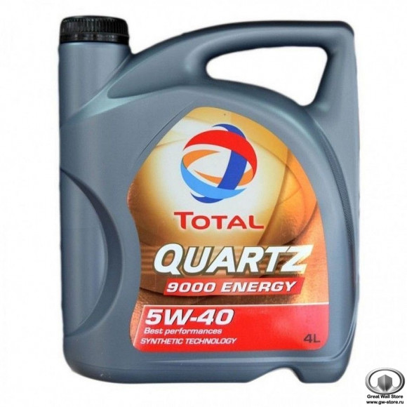 Масло мотор.  5W40 TOTAL QUARTZ 9000 ENERGY API SN/CF ACEA А3/B4 пластик (4 л.) 1*3 шт.