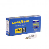 Лампа накаливания автомобильная Goodyear W5W 12V 5W W2.1x9.5d (коробка: 10шт.) Лампа накаливания автомобильная Goodyear W5W 12V 5W W2.1x9.5d (коробка: 10шт.)