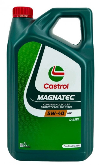 Масло мотор.  5W40 Castrol Magnatec Diesel DPF SN/CF C3 пластик (5 л.) 1*4 шт.