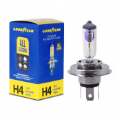 Лампа автомобильная галогенная Goodyear Н4 12V 60/55W P43t All seasons Лампа автомобильная галогенная Goodyear Н4 12V 60/55W P43t All seasons