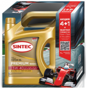 АКЦИЯ 4+1 Масло мотор. SINTEC PREMIUM 9000 SAE 5W40 ACEA A3/B4 (4л) 1*3шт АКЦИЯ 4+1 Масло мотор. SINTEC PREMIUM 9000 SAE 5W40 ACEA A3/B4 (4л) 1*3шт