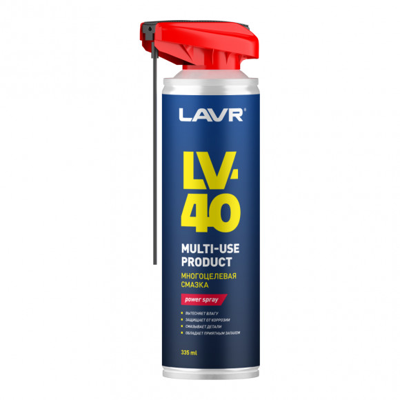 Ln2429 Смазка многоцелевая LV-40, LAVR 335 мл (12шт)
