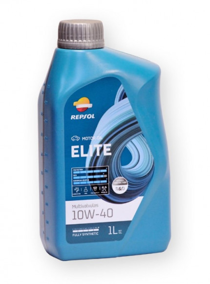 Масло мотор. 10W40 Repsol ELITE Multivalvulas SN/CF A3/B4 пластик (1 л.) 1*12 шт.