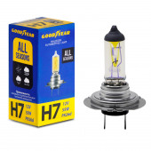 Лампа автомобильная галогенная Goodyear Н7 12V 55W PX26d All seasons Лампа автомобильная галогенная Goodyear Н7 12V 55W PX26d All seasons