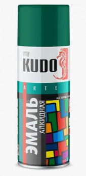 KUDO Эмаль универсальная Зеленая Глянцевая KU-10081 (1*12шт) KUDO Эмаль универсальная Зеленая Глянцевая KU-10081 (1*12шт)