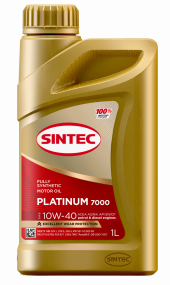 Масло мотор. SINTEC PLATINUM 7000 SAE 10W40 ACEA A3/B4 API SN/CF 1л (1*12шт) Масло мотор. SINTEC PLATINUM 7000 SAE 10W40 ACEA A3/B4 API SN/CF 1л (1*12шт)