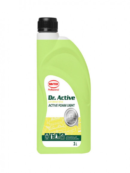 Sintec Автошампунь для б/к мойки Dr.Active  AF Color Green 1л