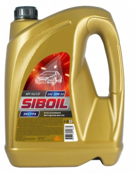 Масло мотор. 20W50 Siboil ЭКСТРА  (4л) 1*3шт