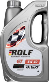 Масло мотор. ROLF GT SAE 5W40 API SN/CF ПЛАСТИК 4л (1*4шт) (СЗ 0506 22) Масло мотор. ROLF GT SAE 5W40 API SN/CF ПЛАСТИК 4л (1*4шт) (СЗ 0506 22)