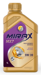 Масло моторное MIRAX MX7 5W30 ACEA A3/B4 API SL/CF 1л (1*12шт) Масло моторное MIRAX MX7 5W30 ACEA A3/B4 API SL/CF 1л (1*12шт)