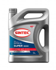 Акция 5л по цене 4л Масло мотор. SINTEC SUPER 3000 SAE 10W40 API SG/CD 5л (1*4шт) Акция 5л по цене 4л Масло мотор. SINTEC SUPER 3000 SAE 10W40 API SG/CD 5л (1*4шт)