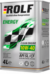 Масло мотор. ROLF Energy SAE 10W40 API SL/CF 4л (1*4шт) Масло мотор. ROLF Energy SAE 10W40 API SL/CF 4л (1*4шт)