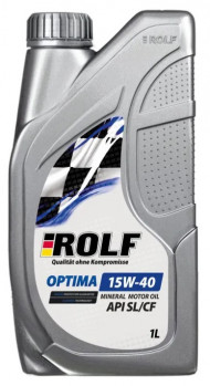 Масло мотор. ROLF Optima SAE 15W40 API SL/CF ПЛАСТИК 1л (1*12шт) Масло мотор. ROLF Optima SAE 15W40 API SL/CF ПЛАСТИК 1л (1*12шт)