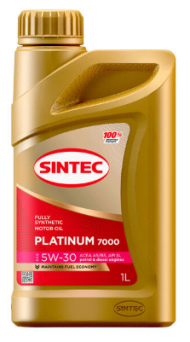 Масло мотор. SINTEC PLATINUM 7000 SAE 5W30 ACEA A5/B5 1л (1*12шт) Масло мотор. SINTEC PLATINUM 7000 SAE 5W30 ACEA A5/B5 1л (1*12шт)