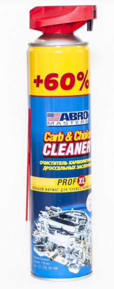 Очиститель карбюратора ABRO Masters PROF XL +60% (750 мл.) с распылителем 1*12 шт. (CC120SHRW) Очиститель карбюратора ABRO Masters PROF XL +60% (750 мл.) с распылителем 1*12 шт. (CC120SHRW)