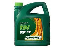 Масло мотор. полусинт. FanFaro TDI SAE 10W-40 API CH-4/SL, 5л 1*4шт.