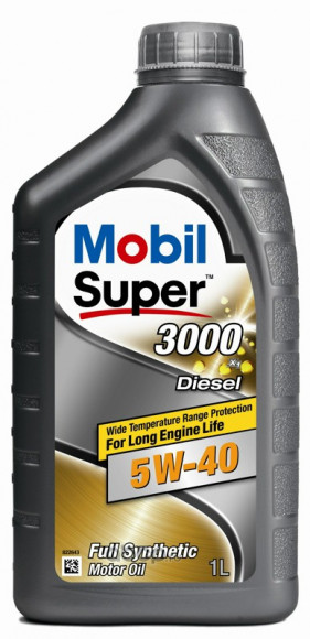 Масло мотор.  5W40 Mobil Super 3000  X1 Diesel (1л) (1*12)