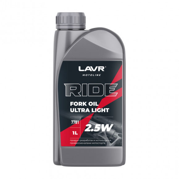 Ln7781 Масло вилочное 2,5W LAVR RIDE FORK OIL (1л) 1*16шт Ln7781 Масло вилочное 2,5W LAVR RIDE FORK OIL (1л) 1*16шт