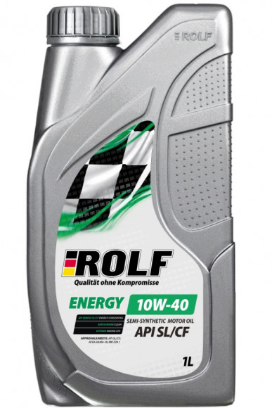 Масло мотор. ROLF. Energy SAE 10W40 API SL/CF (1л) Пластик