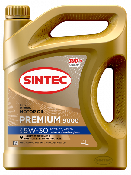 Масло мотор. SINTEC PREMIUM SAE 5W30 API SN C3 4л (1*4шт)