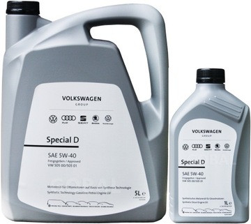Масло мотор. 5W40 VAG "SPECIAL D" 502.00/505.01 ДИЗЕЛЬ  (5л) 1*4 шт