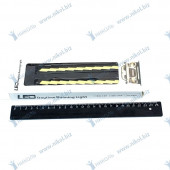 Дневные ходовые огни (1 COB) зигзаг, провода, черный, скотч (17см)