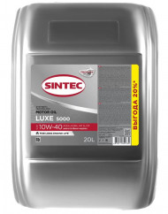 Масло мотор. SINTEC LUXE SAE 5000 10W40 ACEA A3/B4 API SL/CF (п/синт) 20л Масло мотор. SINTEC LUXE SAE 5000 10W40 ACEA A3/B4 API SL/CF (п/синт) 20л