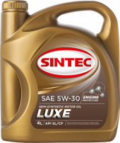 Масло мотор. SINTEC LUXE SAE 5W30 API SL/CF 4л (1*4шт)
