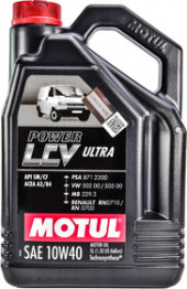 Масло мотор. MOTUL 10W40 POWER LCV ULTRA (5л) 1*4 шт. Масло мотор. MOTUL 10W40 POWER LCV ULTRA (5л) 1*4 шт.