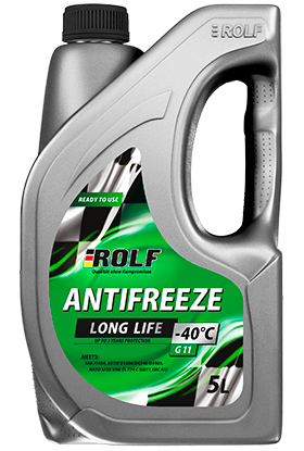 Антифриз ROLF G11 Green (5л) (1*4)
