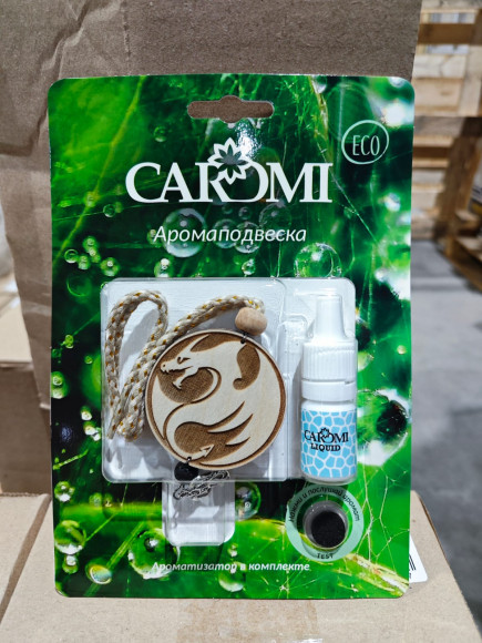 Ароматизатор CAROMI ECO подвес. зеленый блистер ДРАКОН 1 Светлый