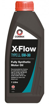 Масло мотор.  5W30 COMMA X-FLOW TYPE LL SL/CF A3/B4 пластик (1л.) 1*12 шт.