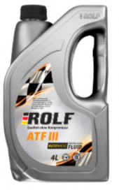 Масло трансм. ROLF ATF III 4л (1*4шт) ПЛАСТИК Масло трансм. ROLF ATF III 4л (1*4шт) ПЛАСТИК