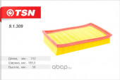 91309 Фильтр TSN воздушный VOLKSWAGEN Caravelle Transporter 91309 Фильтр TSN воздушный VOLKSWAGEN Caravelle Transporter