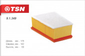 91349 Фильтр TSN воздушный LADA Largus/RENAULT LOGAN 1.6 16V K4M (105л.с.); NISSAN Almera NEW 2013 91349 Фильтр TSN воздушный LADA Largus/RENAULT LOGAN 1.6 16V K4M (105л.с.); NISSAN Almera NEW 2013