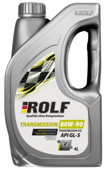 Масло трансм. ROLF Transmission SAE 80W90 API GL-5 ПЛАСТИК (4л) 1*4шт