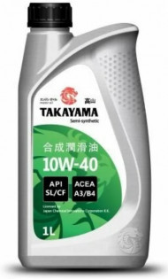 Масло моторное TAKAYAMA SAE 10W40 API SL/CF A3/B4 ПЛАСТИК (1л) 1*12шт Масло моторное TAKAYAMA SAE 10W40 API SL/CF A3/B4 ПЛАСТИК (1л) 1*12шт