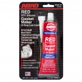 ABRO Герметик силиконовый (красный) США 85 гр. 1*12шт ABRO Герметик силиконовый (красный) США 85 гр. 1*12шт